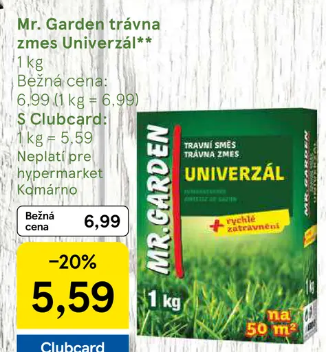 Mr. Garden trávna zmes dosev