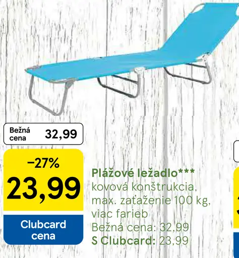 Plažové ležadlo