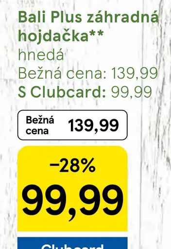 Bali Plus záhradná hojdačka
