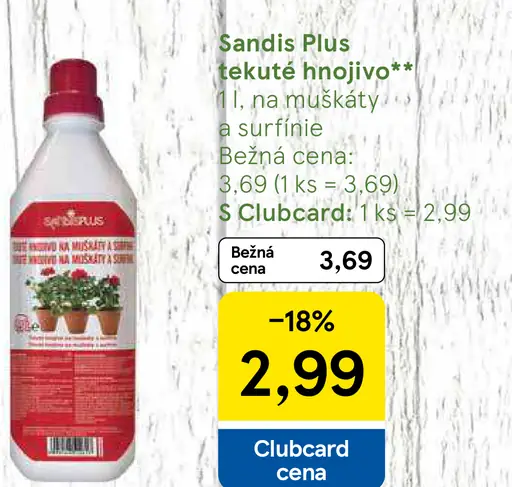 Sandis Plus tekuté hnojivo