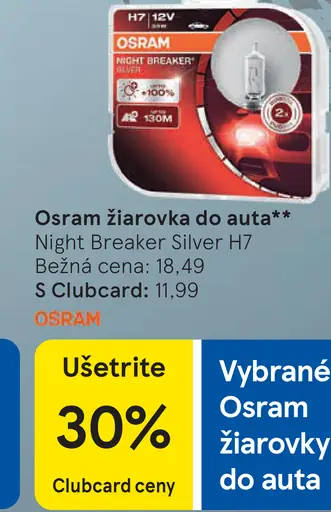 Osram žiarovka do auta Night Breaker Silver H7