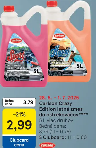 Carlson Crazy Edition letná zmes do ostrekovačov