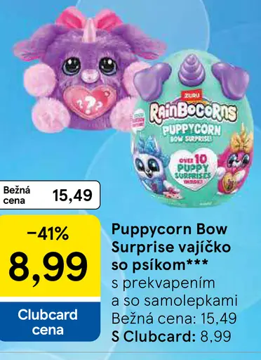 Puppycorn Bow Surprise vajíčko so psíkom