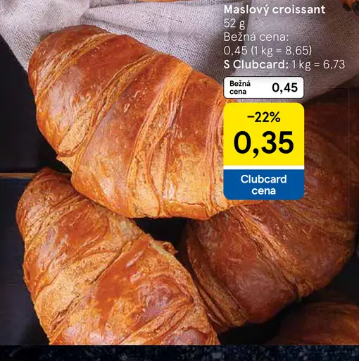 Maslový croissant