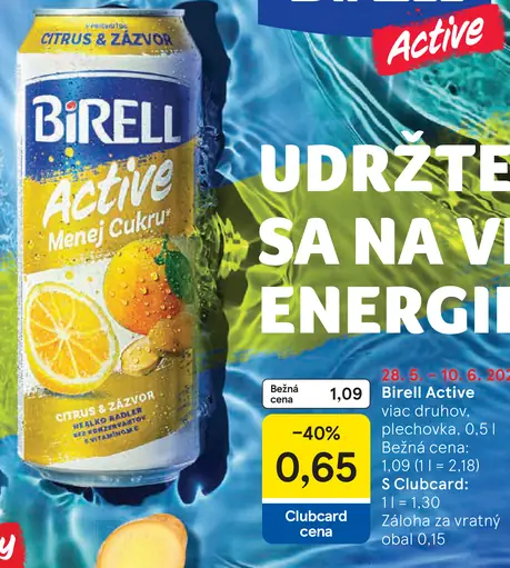 Birell Active plechovka