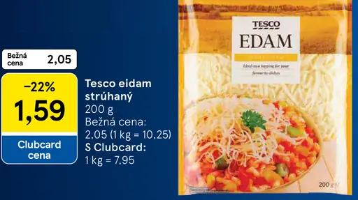 Tesco eidam strúhaný