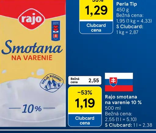 Rajo Smotana na varenie