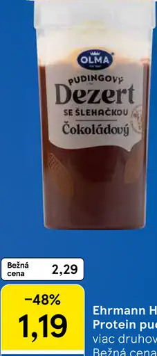 Olma pudingový krém so šľahačkou