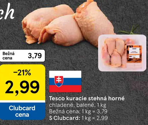 Tesco kuracie stehná horné