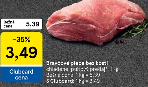 Bravčové plece bez kosti