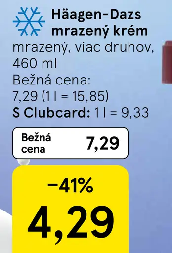 Häagen-Dazs mrazený krém
