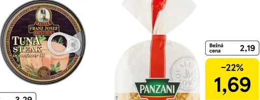 Panzani cestoviny bezvaječné