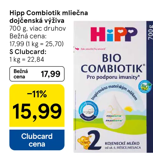 Hipp Combiotik mliečna dojčenská výživa