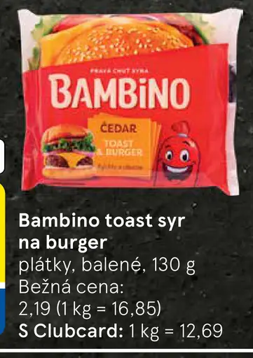 Bambino toast syr na burger