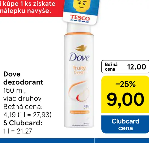 Dove deodorant fruity fresh