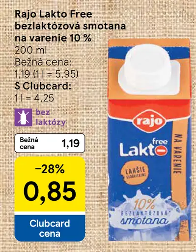 Rajo Smotana na varenie 10%