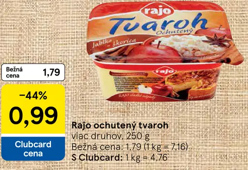 Rajo tvaroh ochutený