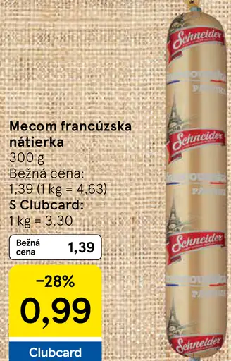 Mecom Francúzska nátierka