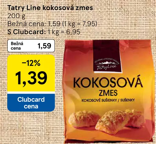 Tatraline kokosová zmes