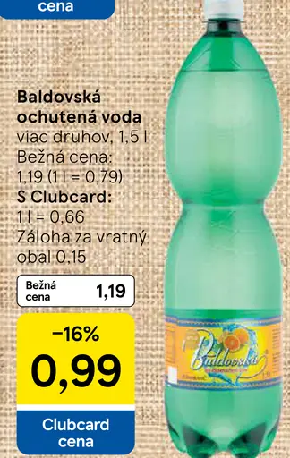 Baldovská ochutená voda