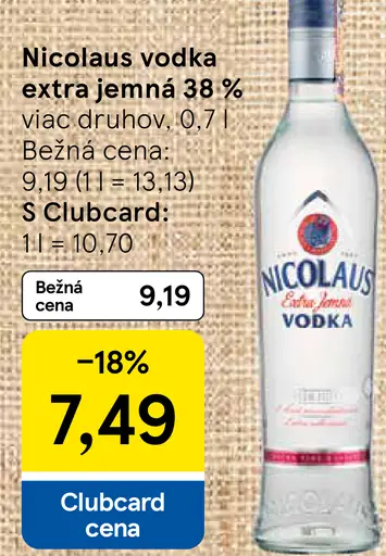 Nicolaus Extra Jemná Vodka