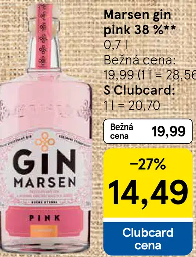 Marsen gin pink 38%