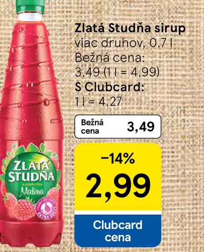 Zlatá studňa sirup