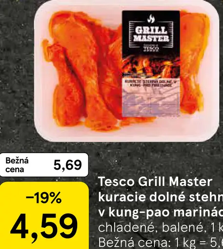 Tesco Grill Master kuracie dolné stehno v kung-pao marináde