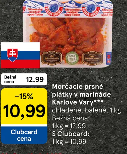 Morčacie prsnè plátky v marináde Karlove Vary