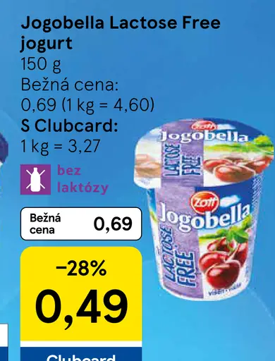 Jogobella Lactose Free jogurt