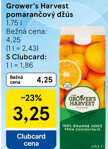 Grower’s Harvest pomarančový džús