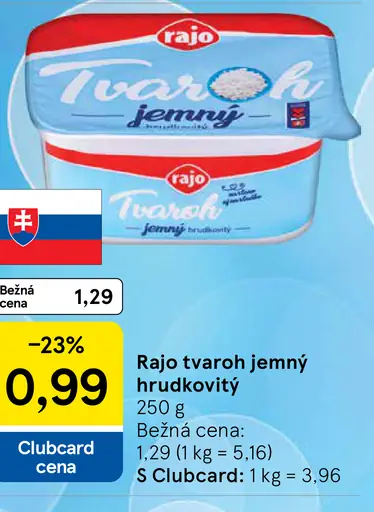 Rajo Tvaroh jemný hrudkovitý