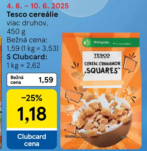 Tesco cereálie