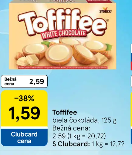 Toffifee biela čokoláda
