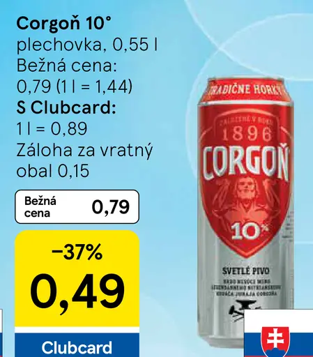 Corgoň 10% plechovka