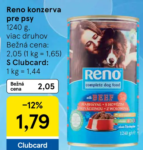 Reno konzerva pre psy