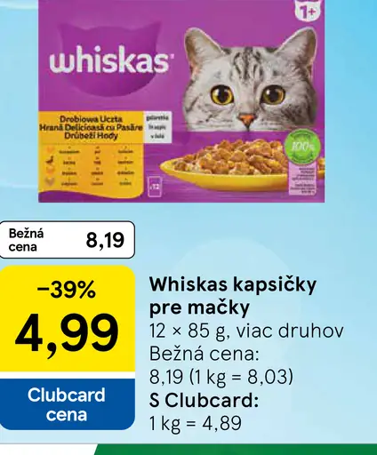 Whiskas Kapsičky pre mačky