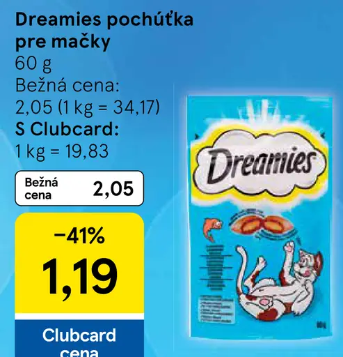 Dreamies pochúťka pre mačky