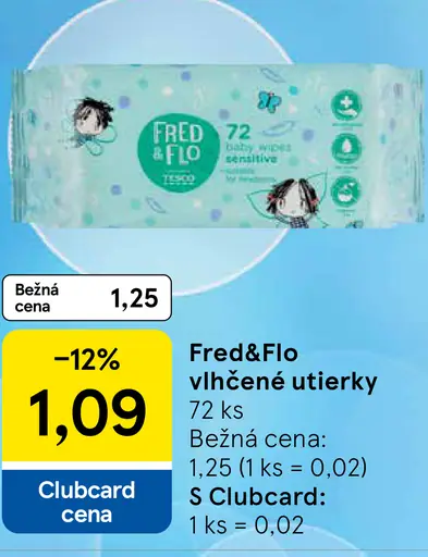 Fred&Flo vlhčené utierky