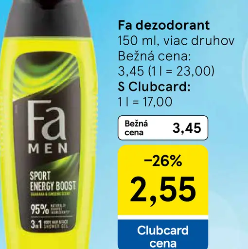Fa dezodorant