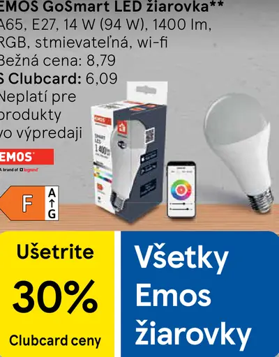 Emos GoSmart LED žiarovka