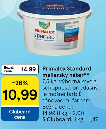 Primalex Standard maliarsky náter