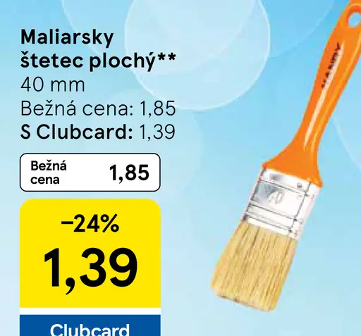 Maliarsky štetec plochý