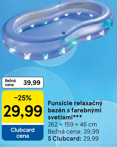 Funsicle relaxačný bazén s farebnými svetlami