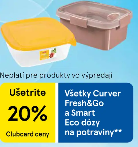 Curver Fresh&Go a Smart Eco dózy na potraviny