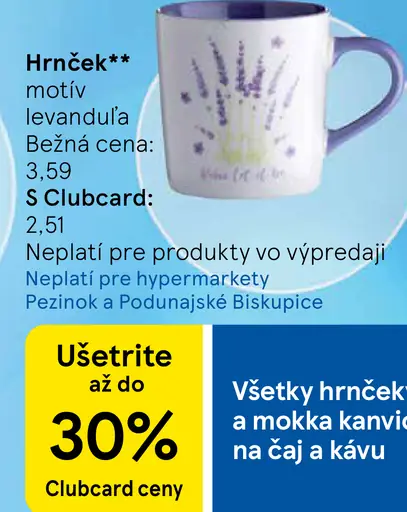 Hrnček motív levanduľa