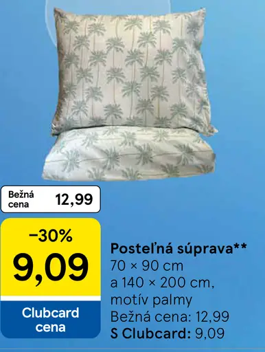 Posteľná súprava motív palmy