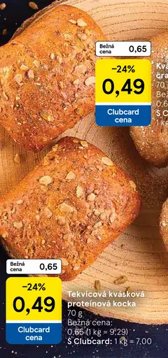 Tekvicová kvásková proteínová kocka