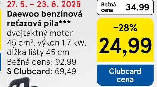 Daewoo benzínová reťazová píla
