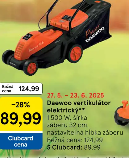 Daewoo vertikutátor elektrický